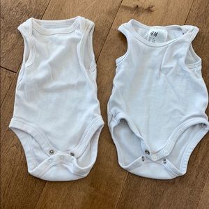 H&M and Cloud Island tank onesie white